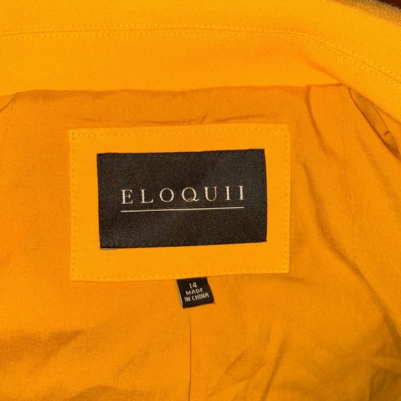 Eloquii Bright Yellow Blazer - Picture 6 of 16